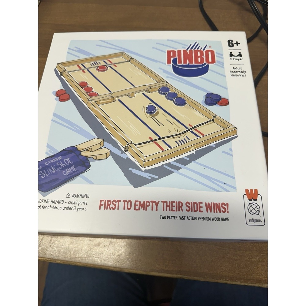 Pin Bo The Classic Slingshot Game |Foldable 2-Player Tabletop Wooden Game‎ New!